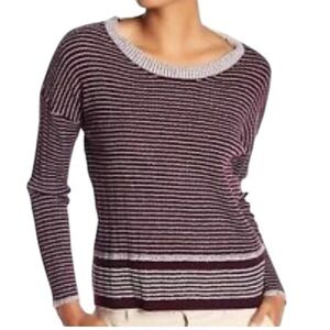 James Perse cotton & wool blend striped sweater size M excellent condition